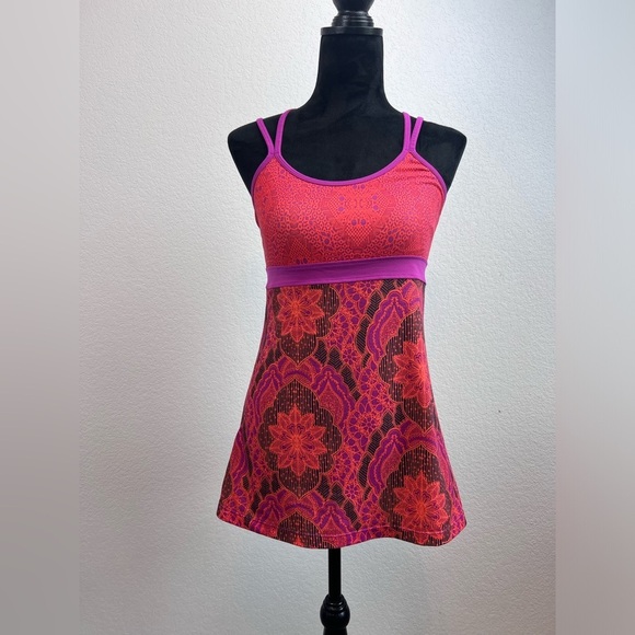 Prana Tops - Prana Breathe Crisscross Back Tank Top in Red Size Small